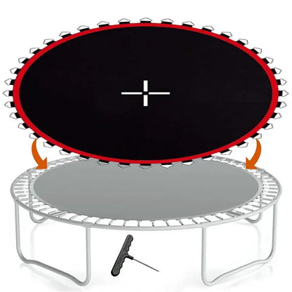 Premium Round Trampoline Jump Mat – Spare Mesh for Outdoor Trampolines