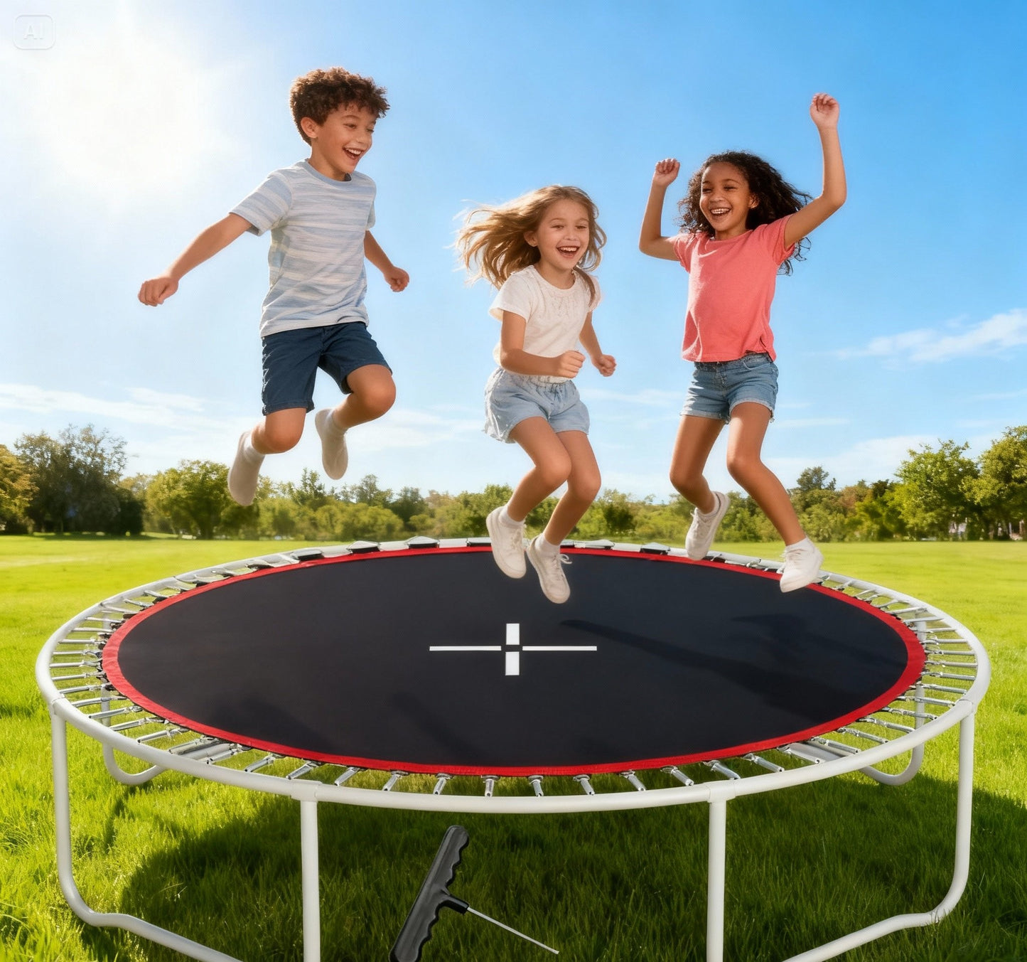 Premium Round Trampoline Jump Mat – Spare Mesh for Outdoor Trampolines