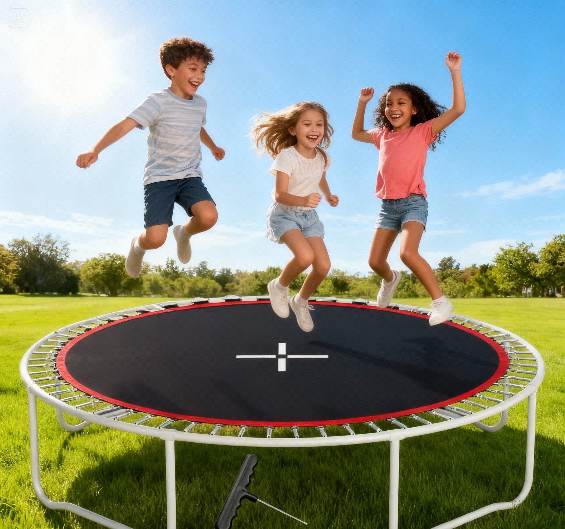 Premium Round Trampoline Jump Mat – Spare Mesh for Outdoor Trampolines