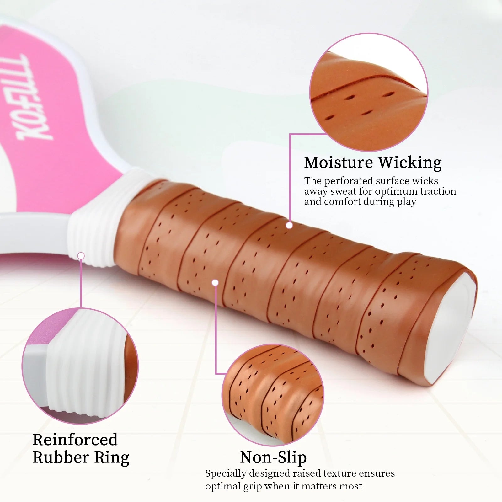 Lightweight Pickleball Paddle Set – Fiberglass & Honeycomb Core, Pink & Green, Perfect Gift for Women & Beginners